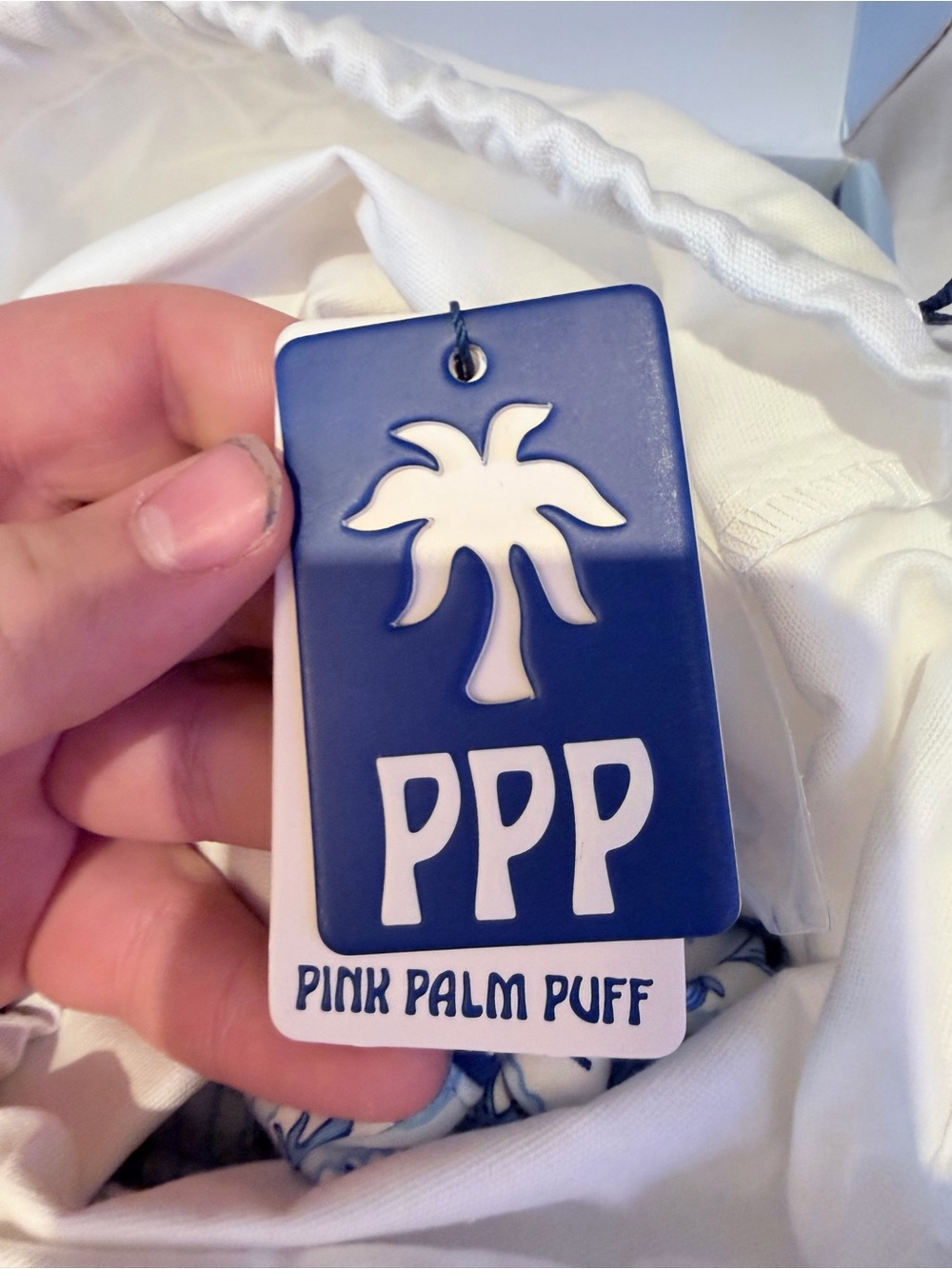 NWT Limited Edition Pink Palm Puff Pajamas in Cape Cod - Picture 5 of 5